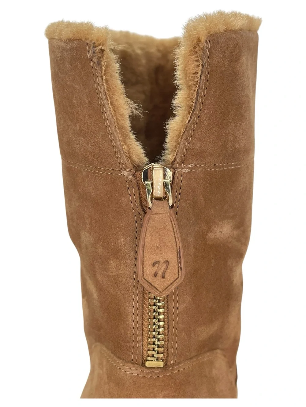 Naturalizer Sense Carmel Suede Leather Womens Ankle Boots Size 8.5W